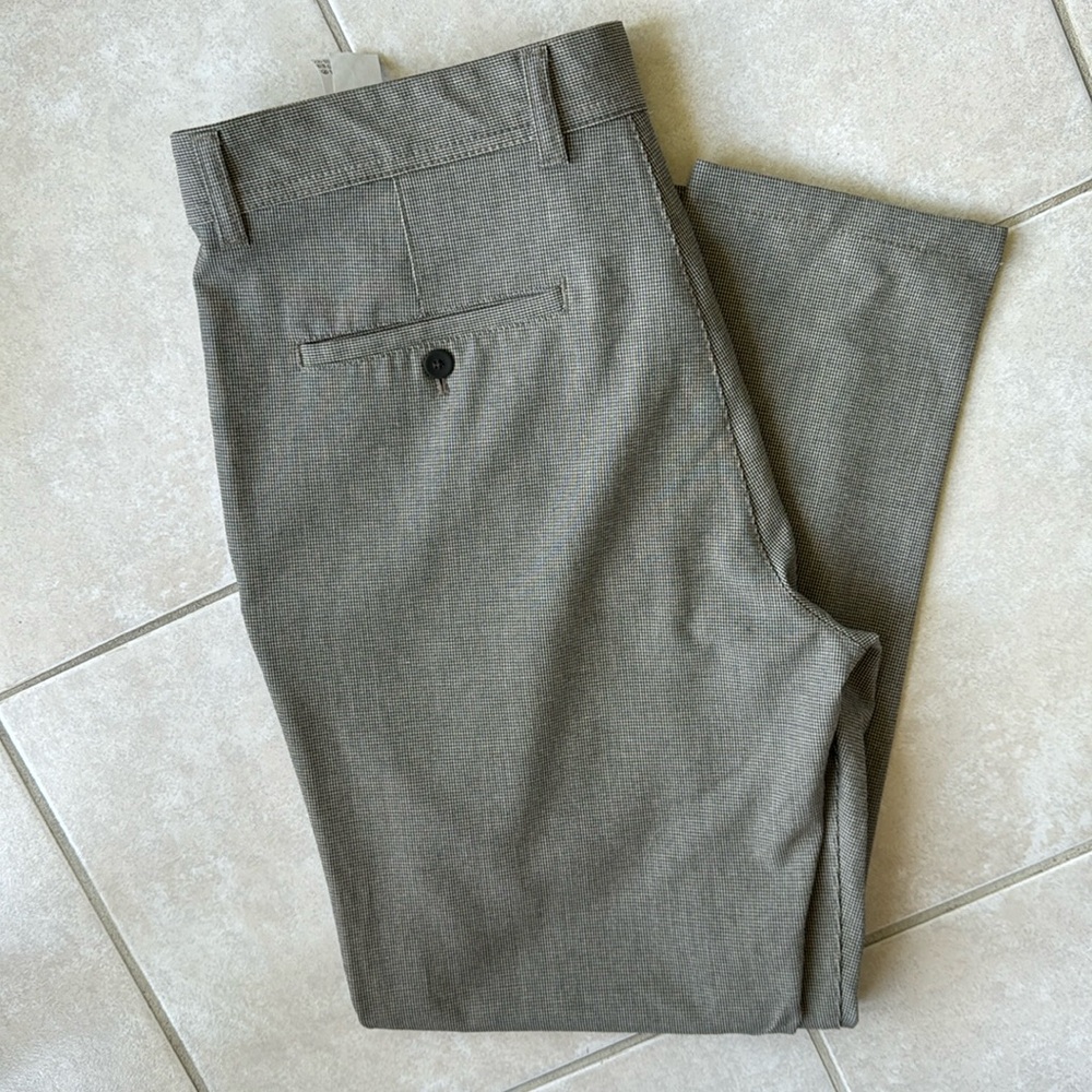 Zara Men’s Fine Plaid Pants - Brown - Size: 32